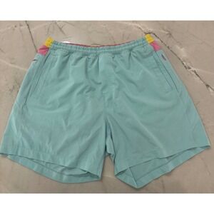 Birddogs Mens Lined Gym Shorts Light Blue Pink Yellow 7 Inch Inseam Size XXL 111